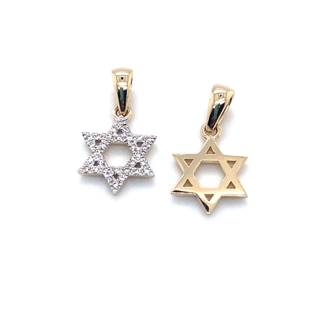 Diamond Star of David Pendant -  Paddington Jeweller - Ojco