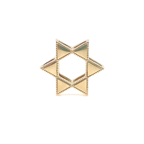 Double Plain Star of David Pendant -  Paddington Jeweller - Ojco