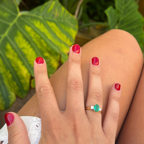 Gabriella - Emerald Trilogy Ring