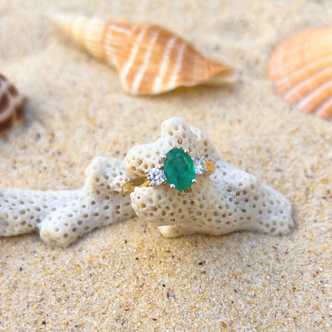 Gabriella - Emerald Trilogy Ring
