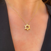 Double Diamond Star of David Pendant -Paddington Jeweller - Ojco