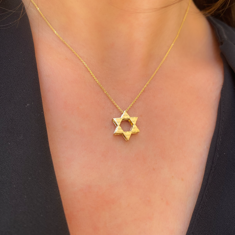 Double Diamond Star of David Pendant -  Paddington Jeweller - Ojco