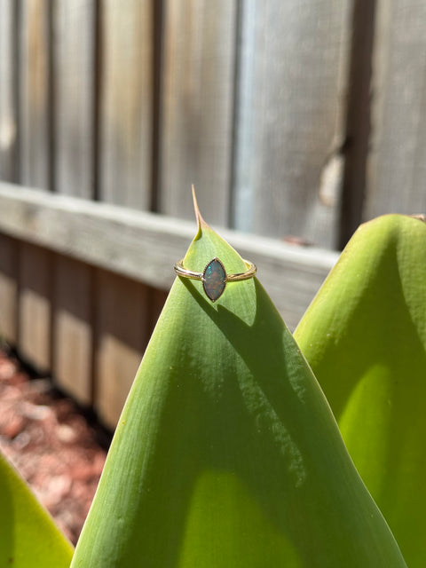 Boho Opal Marquise Ring (2025 Collection) -  Paddington Jeweller - Ojco
