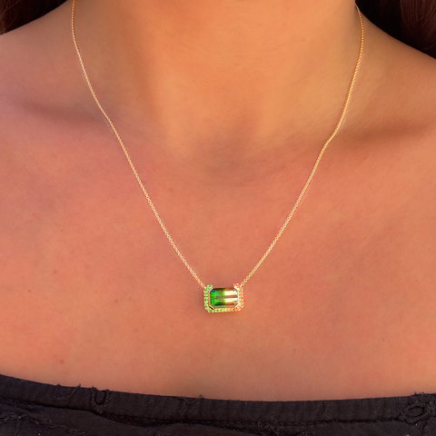 Watermelon Tourmaline Necklace