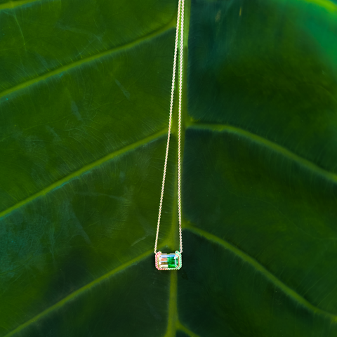 Watermelon Tourmaline Necklace