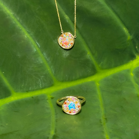 Klhoe - Ring Crystal Light Opal 0.32ct