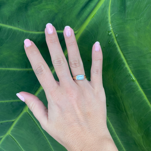 Marcela – Emerald Cut Diamond Ring -  Paddington Jeweller - Ojco