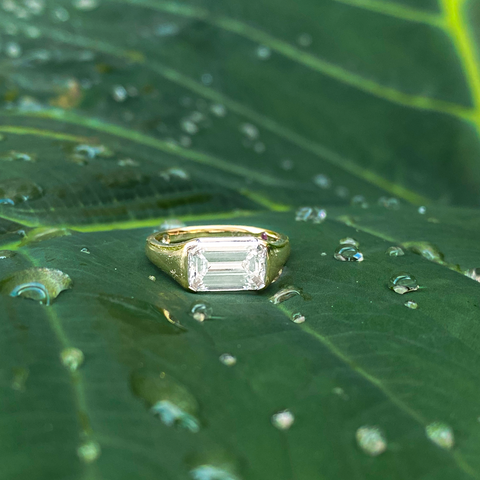 Marcela – Emerald Cut Diamond Ring -  Paddington Jeweller - Ojco