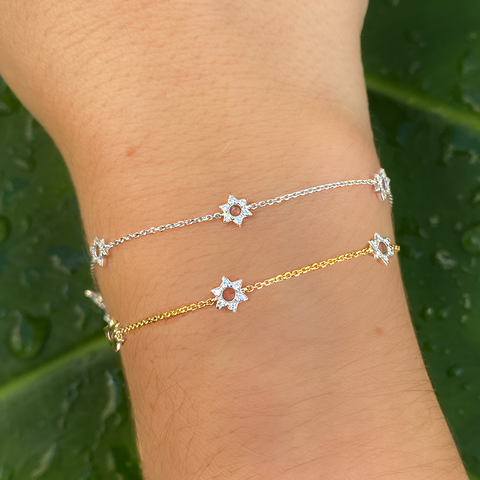 Diamond Magen David bracelet -  Paddington Jeweller - Ojco