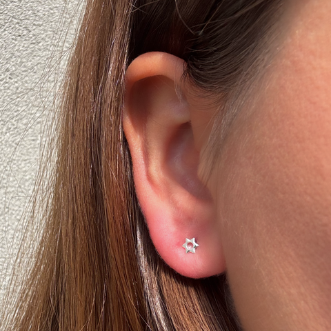 Star of David Stud Earring