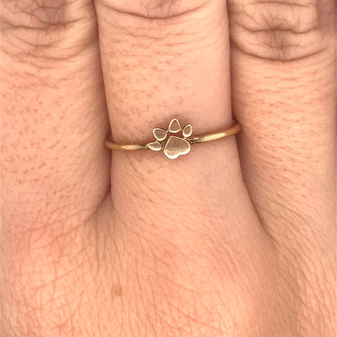 Paw Print Ring -  Paddington Jeweller - Ojco