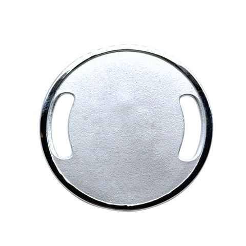 Round polished silver blank plaque for engraving – Identity Collection