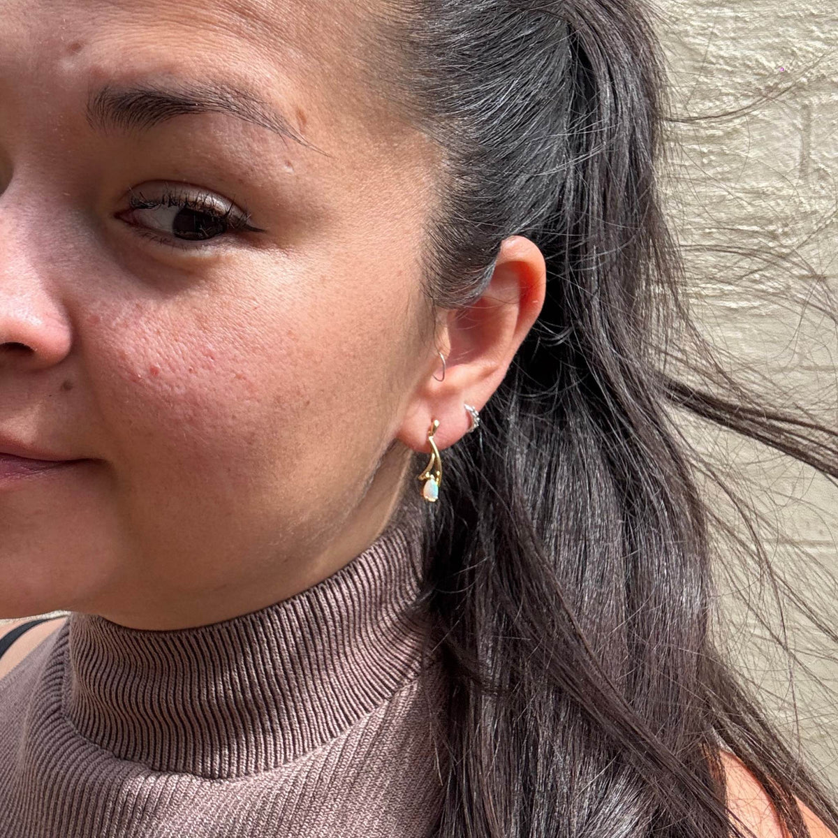 Kendall – Opal Drop Earrings -  Paddington Jeweller - Ojco