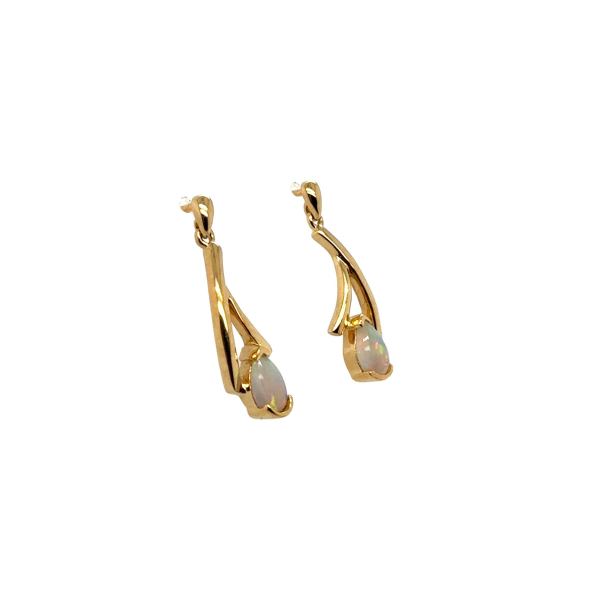 Kendall – Opal Drop Earrings -  Paddington Jeweller - Ojco