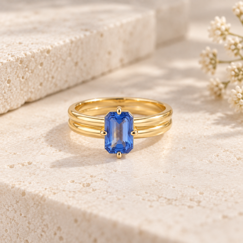1.93ct cornflower blue Ceylon sapphire ring by Paddington Jeweller