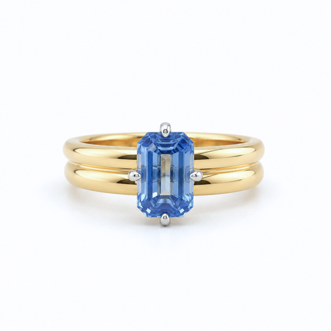 Madelynn 1.93ct Ceylon sapphire ring in 18kt yellow gold