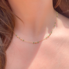 Emerald on trace necklace - 45cm -Paddington Jeweller - Ojco
