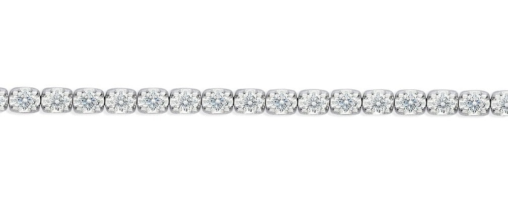 18ct White Gold  with Diamond 46 = 5.00ct HIPI Bracelet -  Paddington Jeweller - Ojco