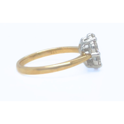 Poppy Flower Cluster Ring