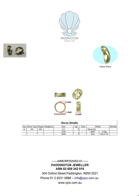 Nigdali - CM -  Paddington Jeweller - Ojco