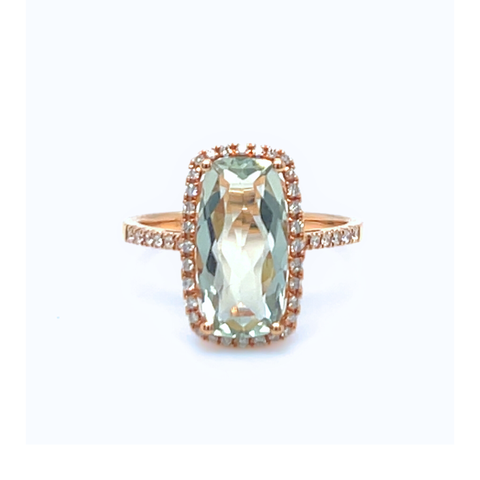 Leyla – Green Amethyst Ring