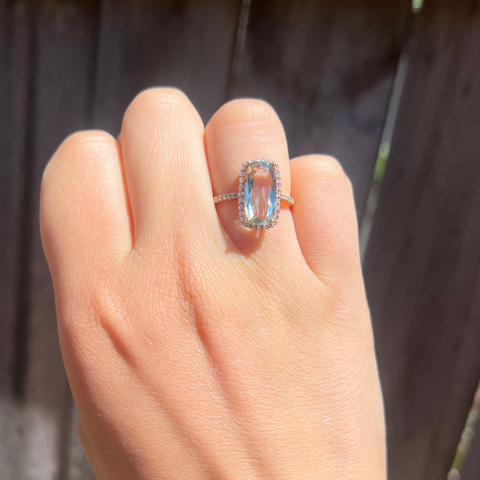 Leyla – Green Amethyst Ring