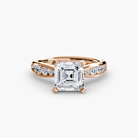Solitaire with Pavé 3 -  Paddington Jeweller - Ojco