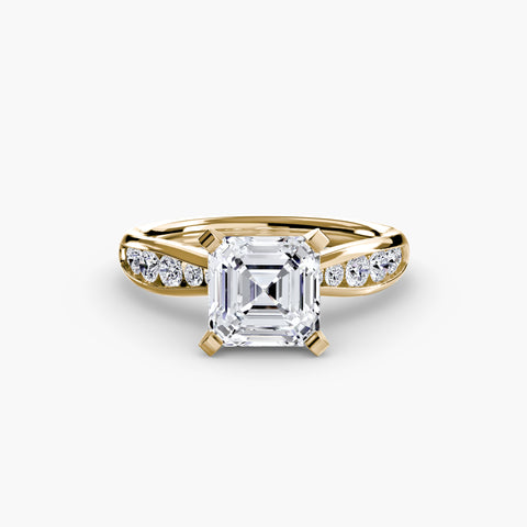 Solitaire with Pavé 3 -  Paddington Jeweller - Ojco