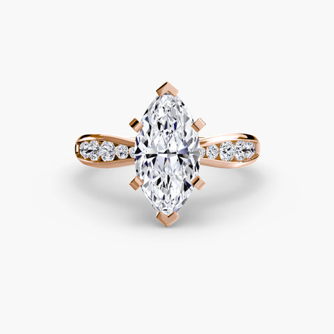 Solitaire with Pavé 3 -  Paddington Jeweller - Ojco