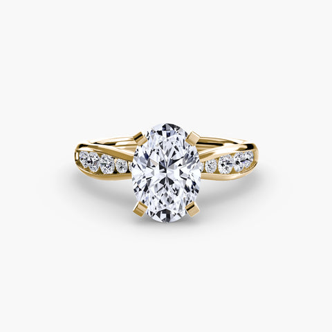 Solitaire with Pavé 3 -  Paddington Jeweller - Ojco