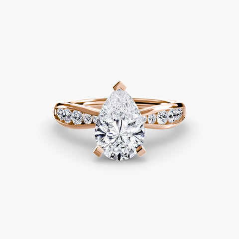 Solitaire with Pavé 3 -  Paddington Jeweller - Ojco