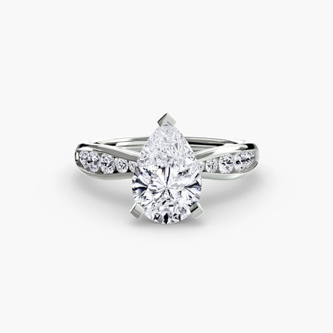Solitaire with Pavé 3 -  Paddington Jeweller - Ojco