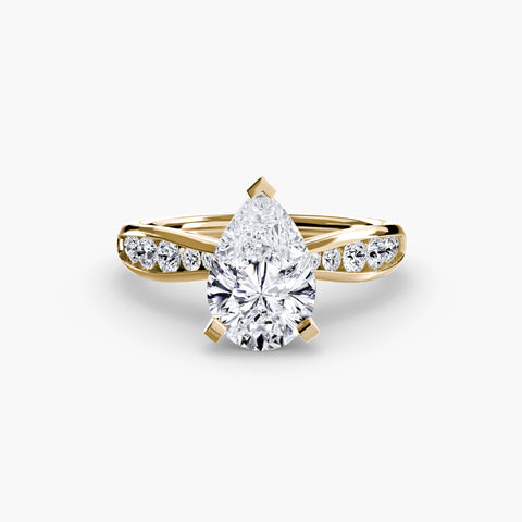 Solitaire with Pavé 3 -  Paddington Jeweller - Ojco
