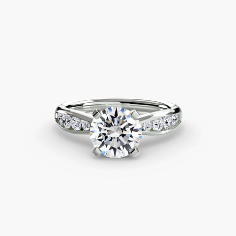 Solitaire with Pavé 3 -  Paddington Jeweller - Ojco