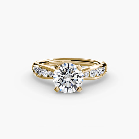Solitaire with Pavé 3 -  Paddington Jeweller - Ojco