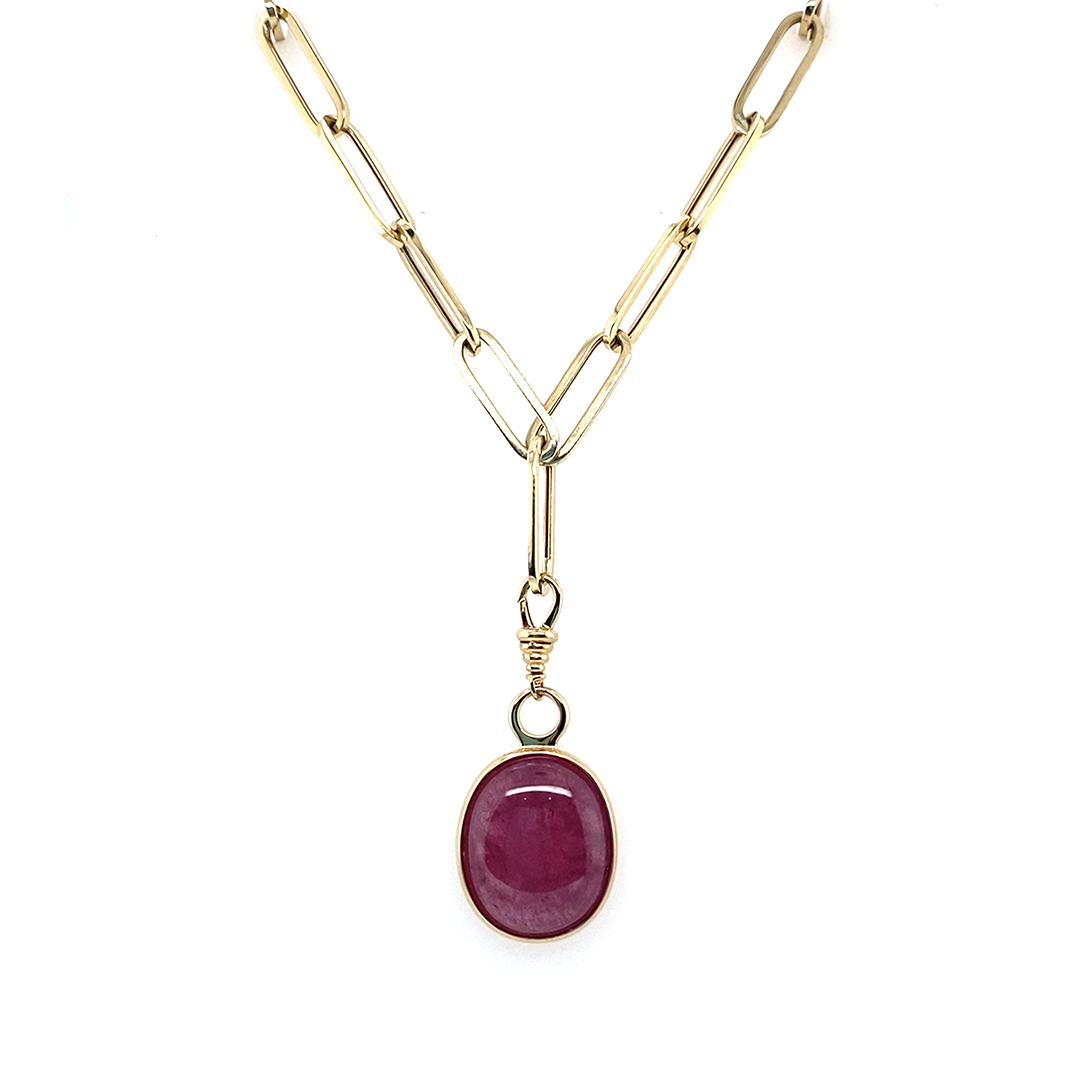 Enhancer Ruby Round -  Paddington Jeweller - Ojco