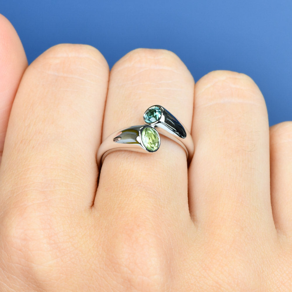 Toi et Moi Solene - Round cut Sapphire -  Paddington Jeweller - Ojco