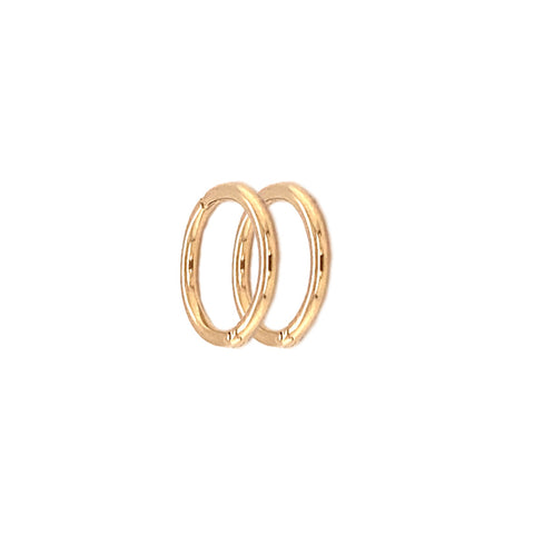 8MM SLEEPERS 18kt -  Paddington Jeweller - Ojco