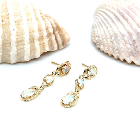 Samara - Opal Drop Earrings