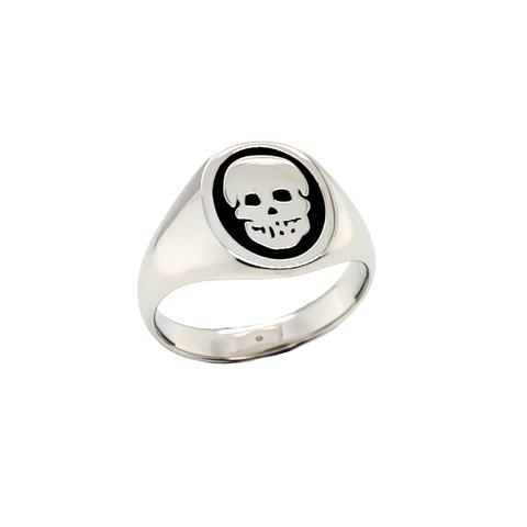 Brendan Skull Signet Ring - Custom Made -  Paddington Jeweller - Ojco