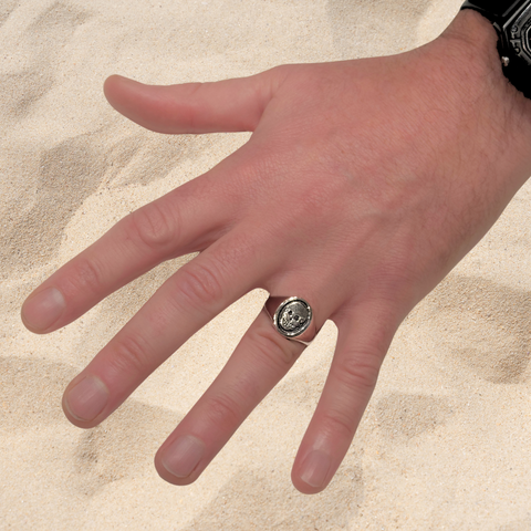 Brendan Skull Signet Ring - Custom Made -  Paddington Jeweller - Ojco