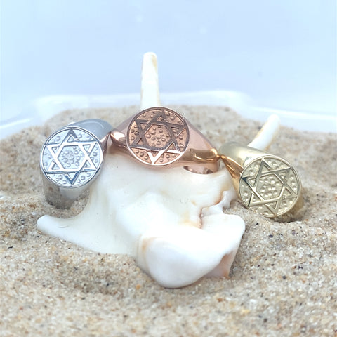 Star of David Signet Ring -  Paddington Jeweller - Ojco