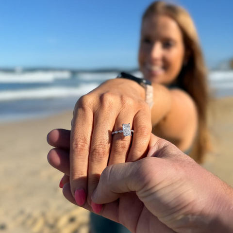 Bespoke engagement ring design created for a private client proposal image