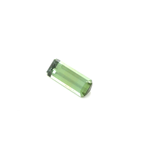 Loose Stone - Tourmaline long emerald cut green 2.40ct