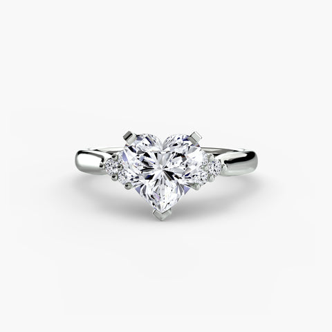 Solitaire with Cluster Shoulders 2 -  Paddington Jeweller - Ojco