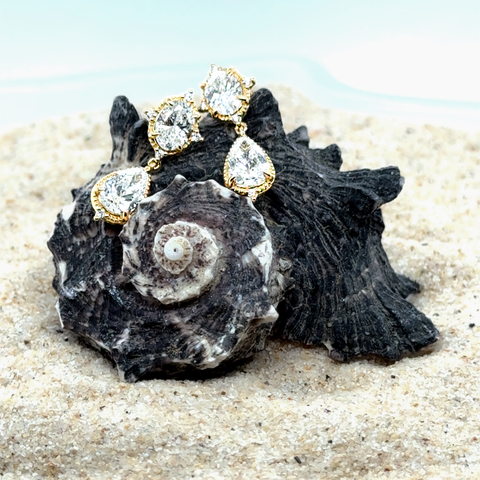 Boho Diamond Drop Earrings