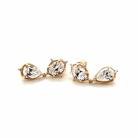 Boho Diamond Drop Earrings