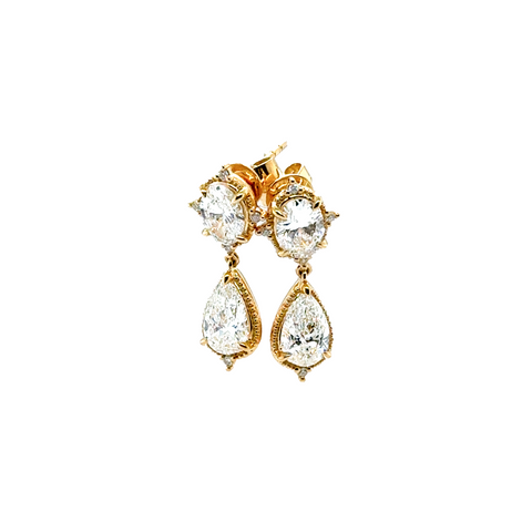 Boho Diamond Drop Earrings