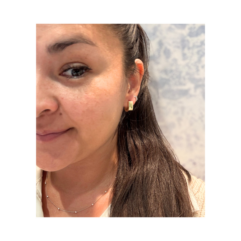 Teagan U-Shaped Huggie Earrings -  Paddington Jeweller - Ojco