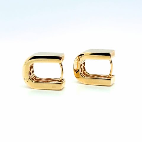 Teagan U-Shaped Huggie Earrings -  Paddington Jeweller - Ojco